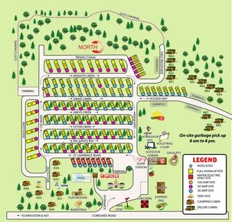 Campground & RV Park Map 1000 Islands / Kingston KOA