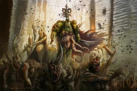 Nurgle Champion by Matthew Crum Warhammer art, Warhammer 40k