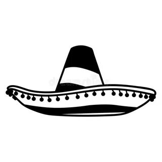 Sombrero Hand Drawn, Vector, Eps, Logo, Icon, Silhouette Ill