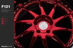 F121 - Candy Apple Red w/ Chrome Lip Avant Garde Wheels