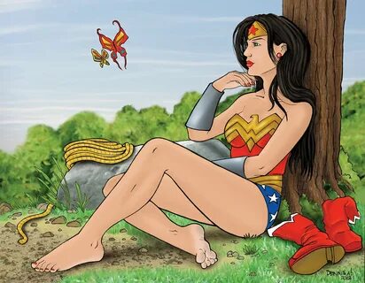 Wonder Woman digital print. signed and limited to 70 copies 