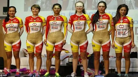 Terrible wardrobe malfunction in women's sport Colombian cyc