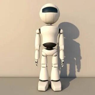 robot mini royalty-free 3d model - Preview no. 2 3d model, M