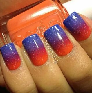 Pin by Christy Ballance on Nailed it * Orange ombre nails, N