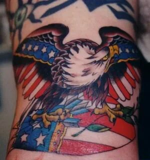 Idea - American Traditional - Bald-Eagle-Tattoo