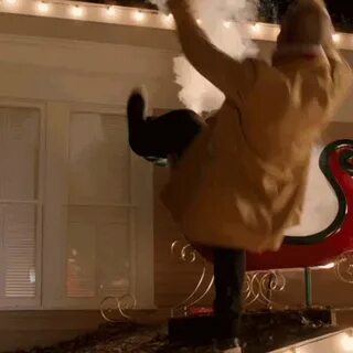 Falling roof christmas lights GIF - Find on GIFER