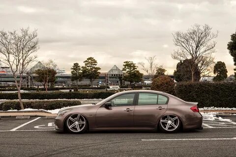 Скачать обои профиль, infiniti, инфинити, g35, low, stance, 