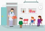 Sick Children Medical Office Doctor Illustration Citypng