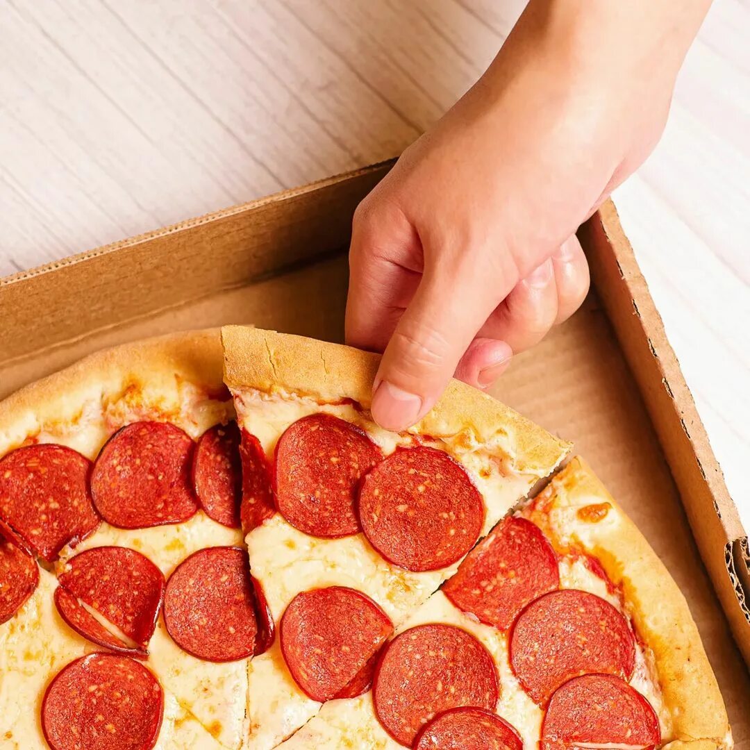 сколько калорий в одном кусочке пиццы пепперони додо фото 84