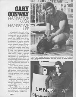 Welcome to my world.... : Gary Conway - Playgirl - August 19