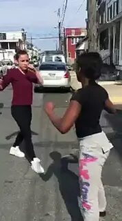 White girl fights black girl in the hood GONE WRONG pt.2 - v