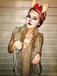 reindeer costume / christmas holiday costume / deer makeup i