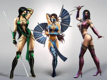 Mortal Kombat Jade, Kitana & Mileena Cosplay mortal kombat, 