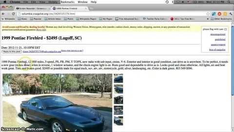 Craigslist Columbia SC Used Cars - Popular Makes and Models 