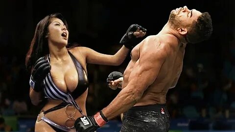 Asian woman fights