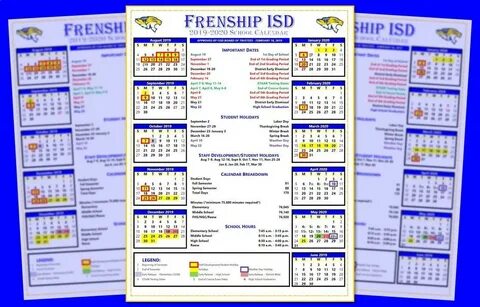 Frenship High School Calendar - Ambrose Mitchell