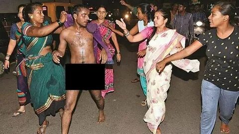 Female MNS workers strip man naked in Thane Local Press Co