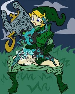 Xbooru - link midna omgnitro the legend of zelda 45252