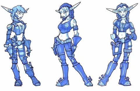 Ashelin Concepts - Characters & Art - Jak II Character art, 