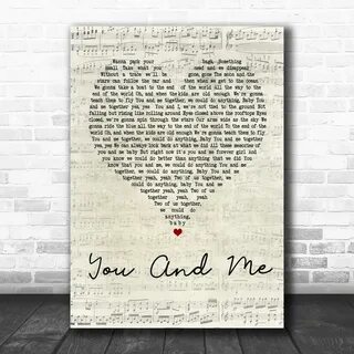 Dave Matthews You and Me Lyrics Laser etched picture frame. 