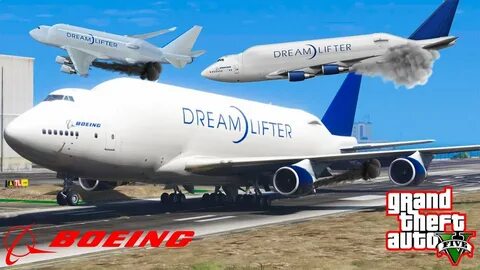 GTA V: Boeing 747 LCF Dreamlifter Emergency Landing Stunning