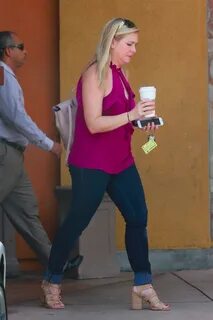 MELISSA JOAN HART Out for Coffee at Starbucks in Beverly Hil