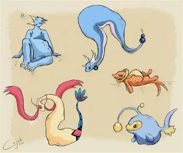 g4 :: Pokemon Vore Doodles by oCajade