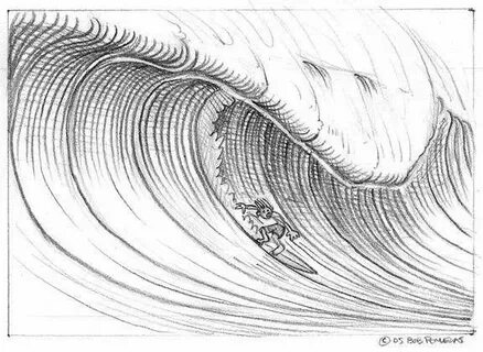 Как рисовать волны Искусство серфинга, Рисование волн, Рисов