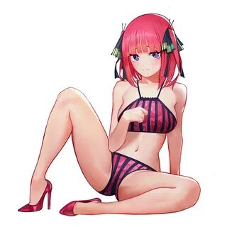 Safebooru - 1girl arm support bangs bare arms bare shoulders