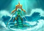 Naga Siren Creature artwork, Art, Naga