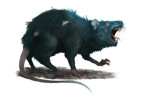 Giant Rat Monster art, Rats, Monster