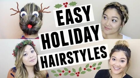 EASY HOLIDAY HAIRSTYLES JaaackJack - YouTube