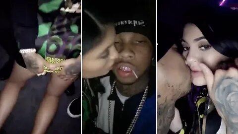 Kylie Jenner & Tyga Making Out + Tyga Grabbing Kylie's Ass! 
