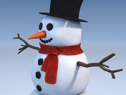 Snowman - 3D Model by SQUIR