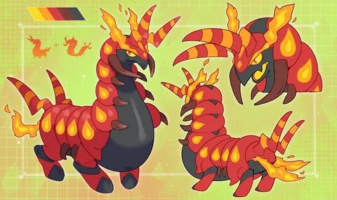 Rudy on Twitter: "Scolipede + Centiscortch Pokémon Fusion fo