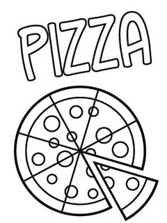 Раскраски Пицца - Скачать или Распечатать бесплатно