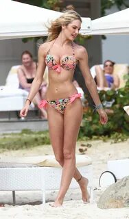 CANDICE SWANEPOEL in Bikini at a Photoshoot in St. Barts - H