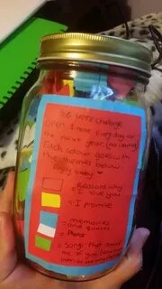 365 note jar I made for my lover Birthday gifts for boyfrien