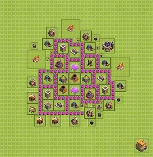 Farming Base TH6 - Clash of Clans - Town Hall Level 6 Base, 