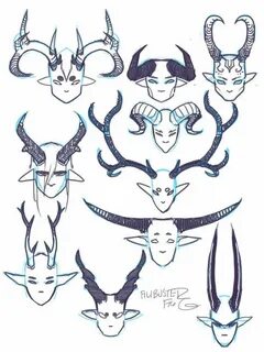 Pointy teeth and horns tips and references Concept art drawi