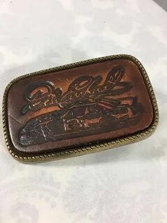 Vintage Dale Earnhardt Leather Belt Buckle Etsy Leather belt