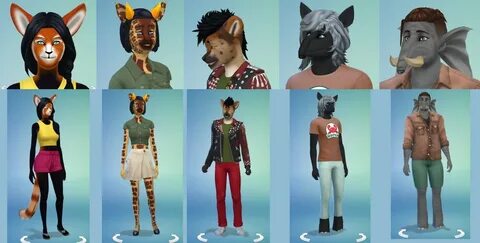 Sims 4 Exotic Animals skin overlay mod DOWNLOAD LI... by Cro