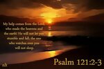 Psalm 121:2-3 nlt 04-01-13 Today's Bible Scripture. Bob Smer