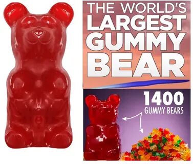 Giant 5LB Gummy Bear $28.99 - The World's Largest Gummy Bear