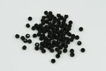 25 Tungsten Slotted Fly Tying Beads / Matte Black - Various 