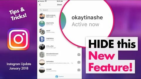 How to Hide Instagram Activity - New Messages Feature 😱 - Yo