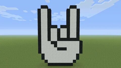 Minecraft Pixel Art - Rock On - YouTube