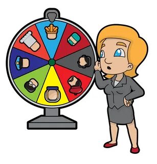 File:Cartoon Woman Changing Career By Spinning A Wheel.svg -