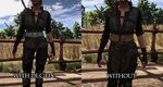 Ciri DLC outfit with corset and Yen DLC outfit with pants at