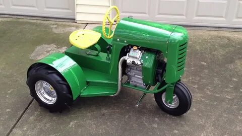 Custom Hot Rod Bantam Antique Garden Tractor - YouTube